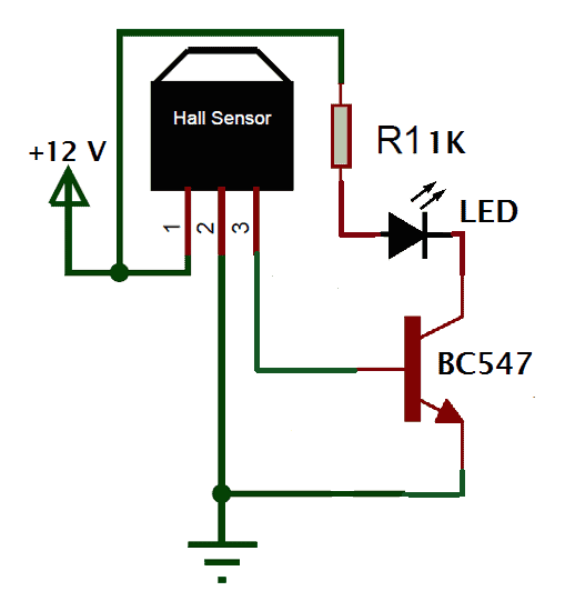Hall effect sensor and Interfacing with Arduino Circuit Diagram
